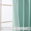 Aqua Blackout Curtains 63 Inch for living room